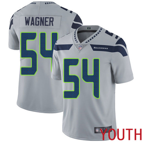 Seattle Seahawks Limited Grey Youth Bobby Wagner Alternate Jersey NFL Football #54 Vapor Untouchable->youth nfl jersey->Youth Jersey